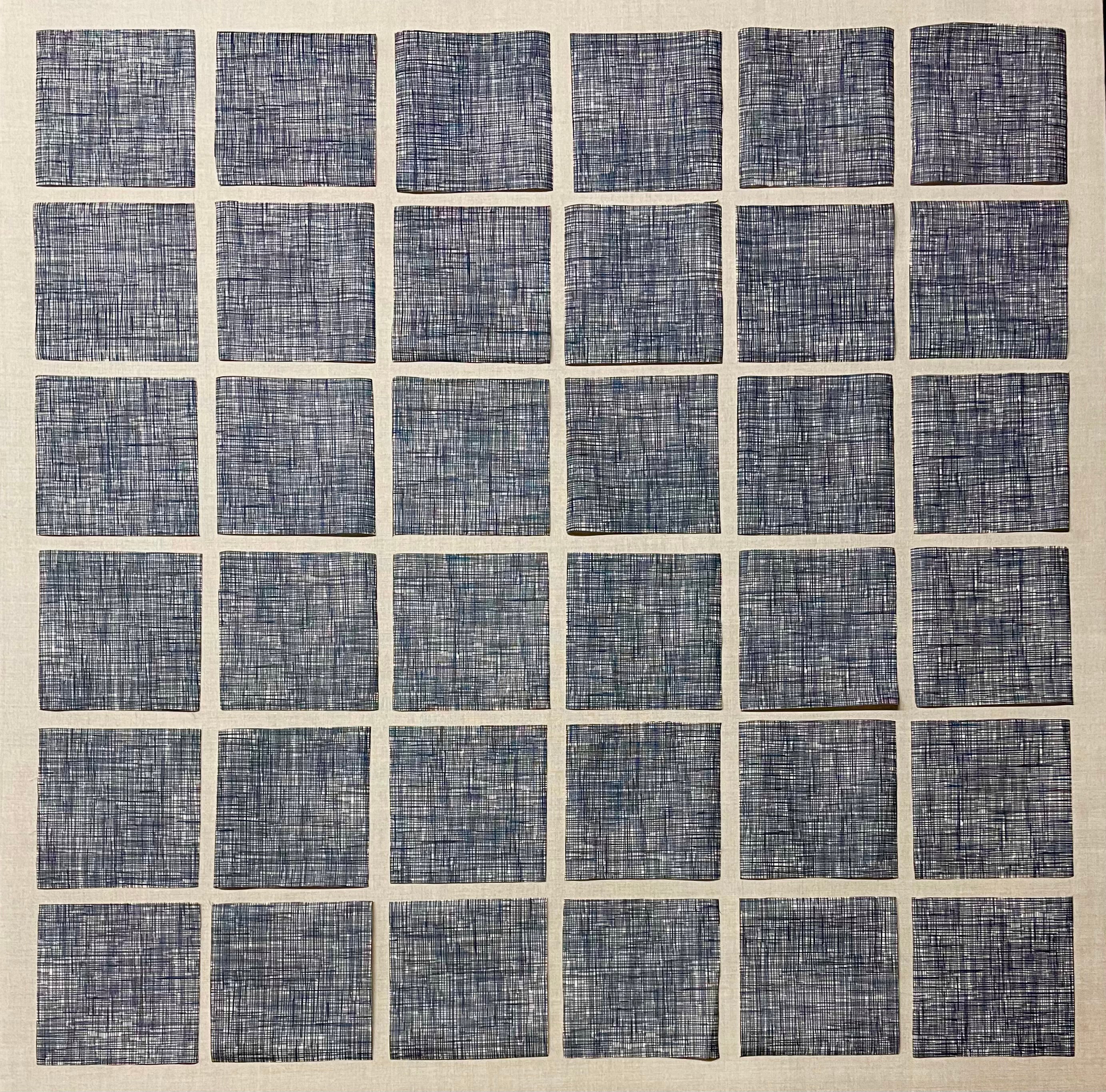 Abstract Blue Collection Striped