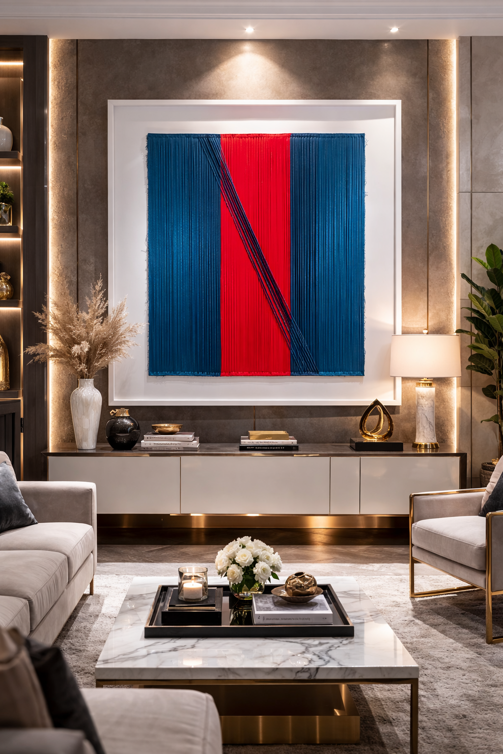 Azurri Fili Light Blue & Red collection-1