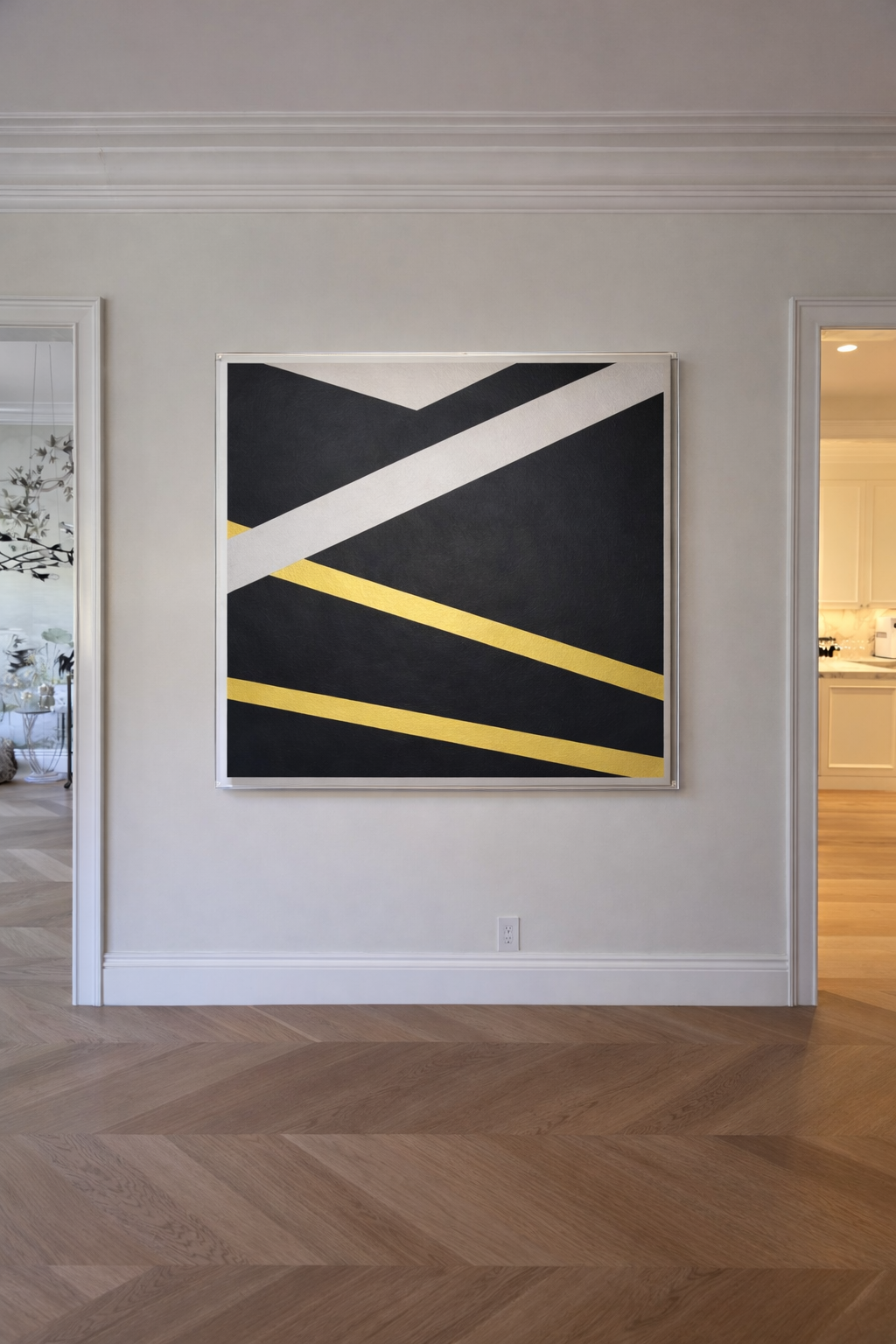 Vicentano B&W Gold Leaf, diptych2